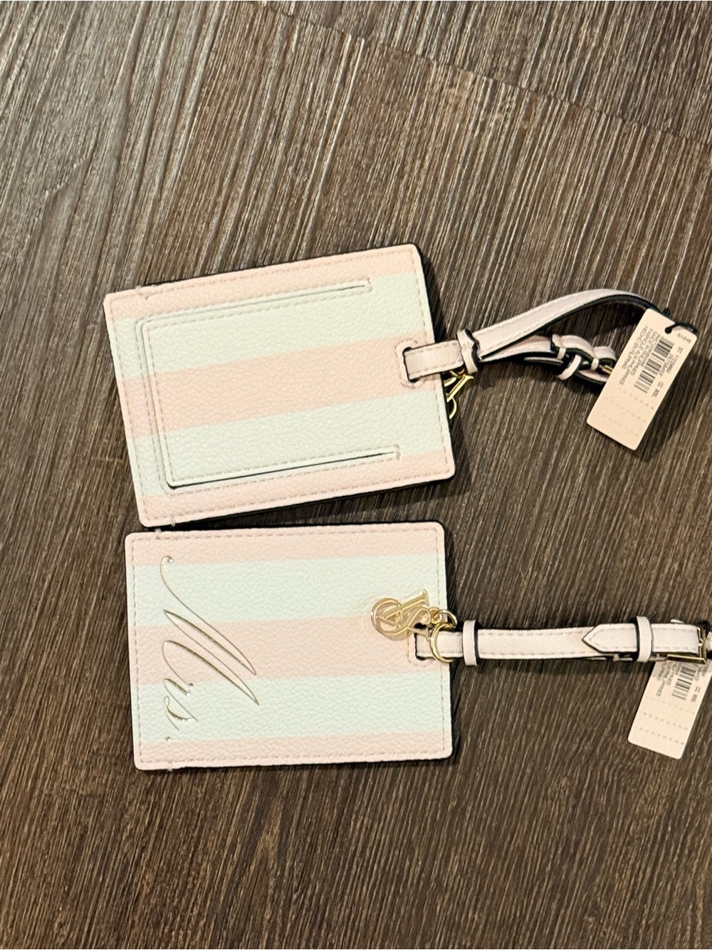 Victoria's Secret Pastel Pink & White Mrs. Luggage Tag - Picture 4 of 4